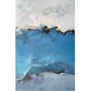 海邊的平靜(熊華平創作作品油畫)-y16250 - 油畫-油畫抽象系列/ 創作手繪油畫.客廳.餐廳.臥室.玄關畫